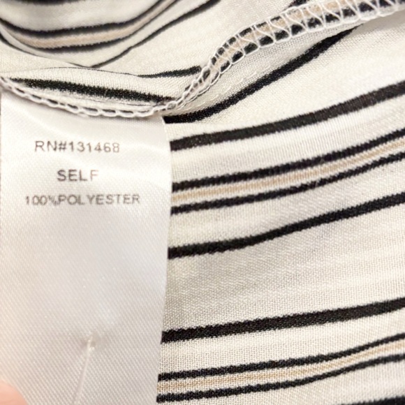 Fate Striped Colorblock Button Down Shirt Womens Size Small Boho Patchwork NWT - Picture 7 of 8